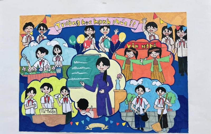 tranh vẽ cô giáo 24