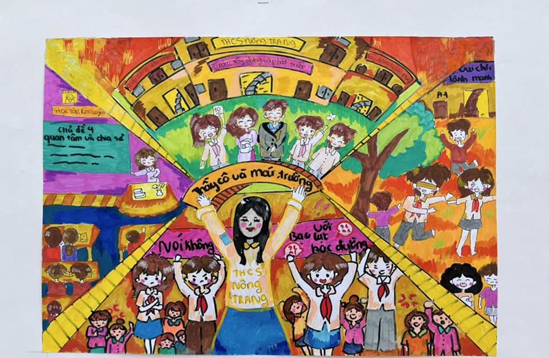 tranh vẽ cô giáo 28