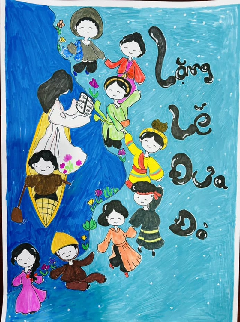 tranh vẽ cô giáo 31