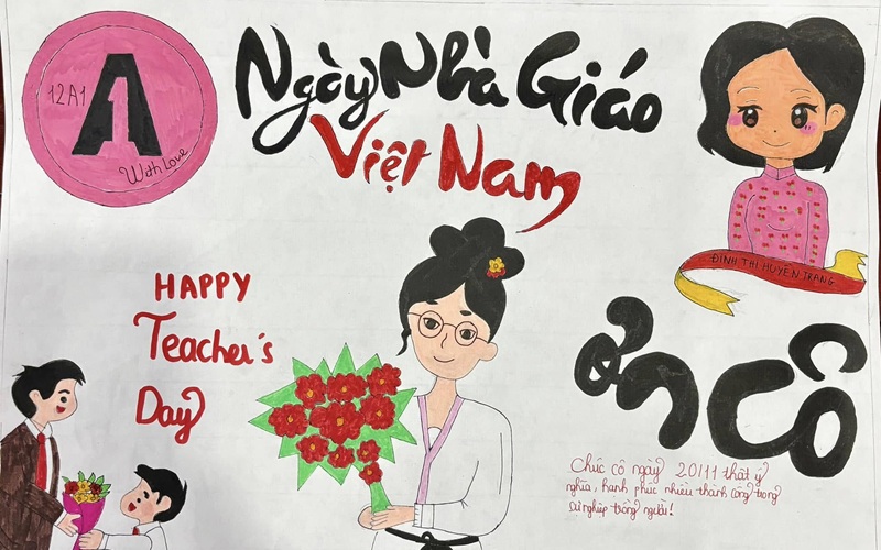 tranh vẽ cô giáo 32