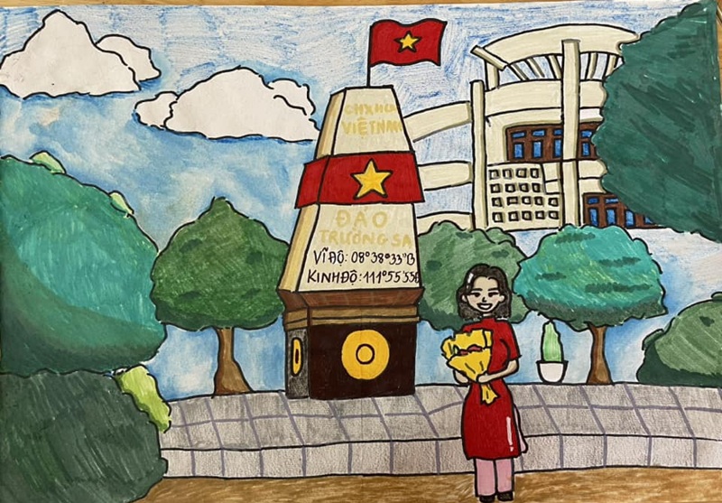 tranh vẽ cô giáo 5